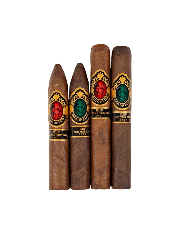 God of Fire Never Back Down and Special Reserve Black Sampler