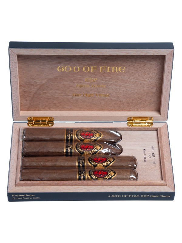 God of Fire KKP Special Reserve 4 Cigar Assortment Black