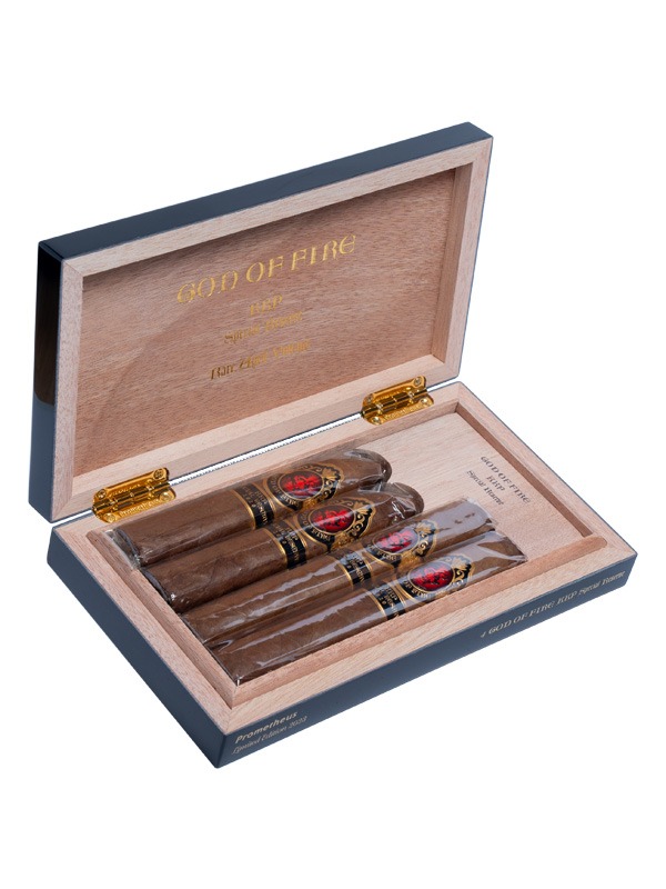 God of Fire KKP Special Reserve 4 Cigar Assortment Black