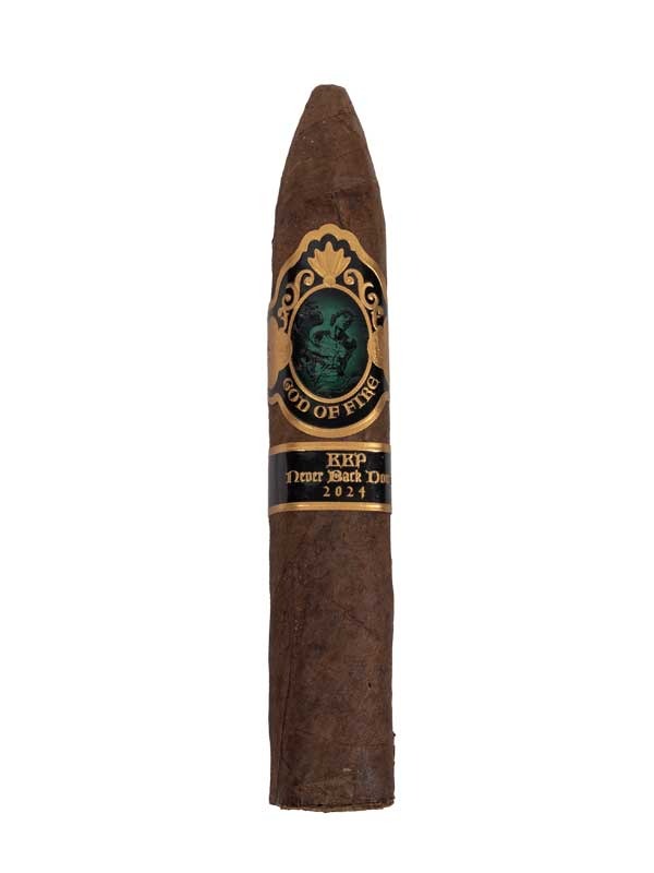 God of Fire KKP Never Back Down 10 Cigar Assortment Macassar Ebony