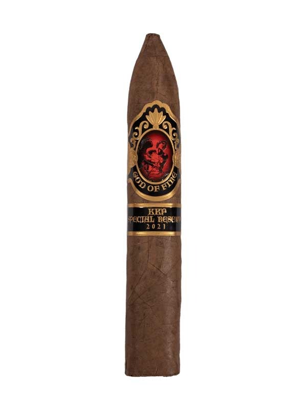 God of Fire KKP Never Back Down 10 Cigar Assortment Macassar Ebony